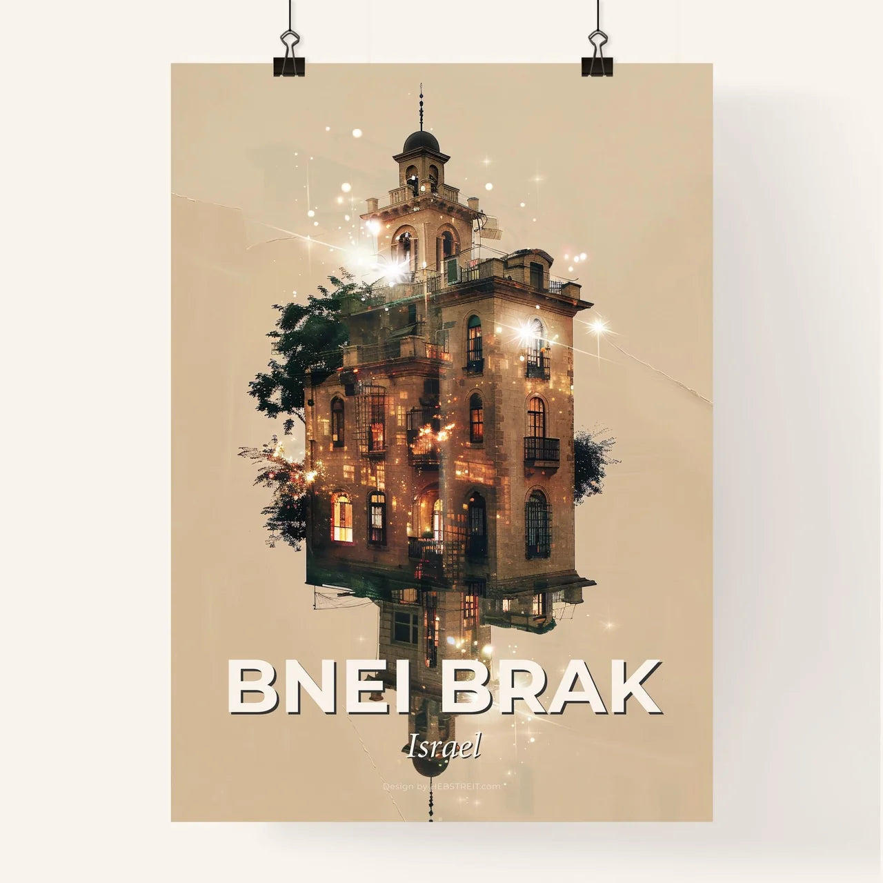 Bnei Brak Skyline Cityscape Art Poster Poster
