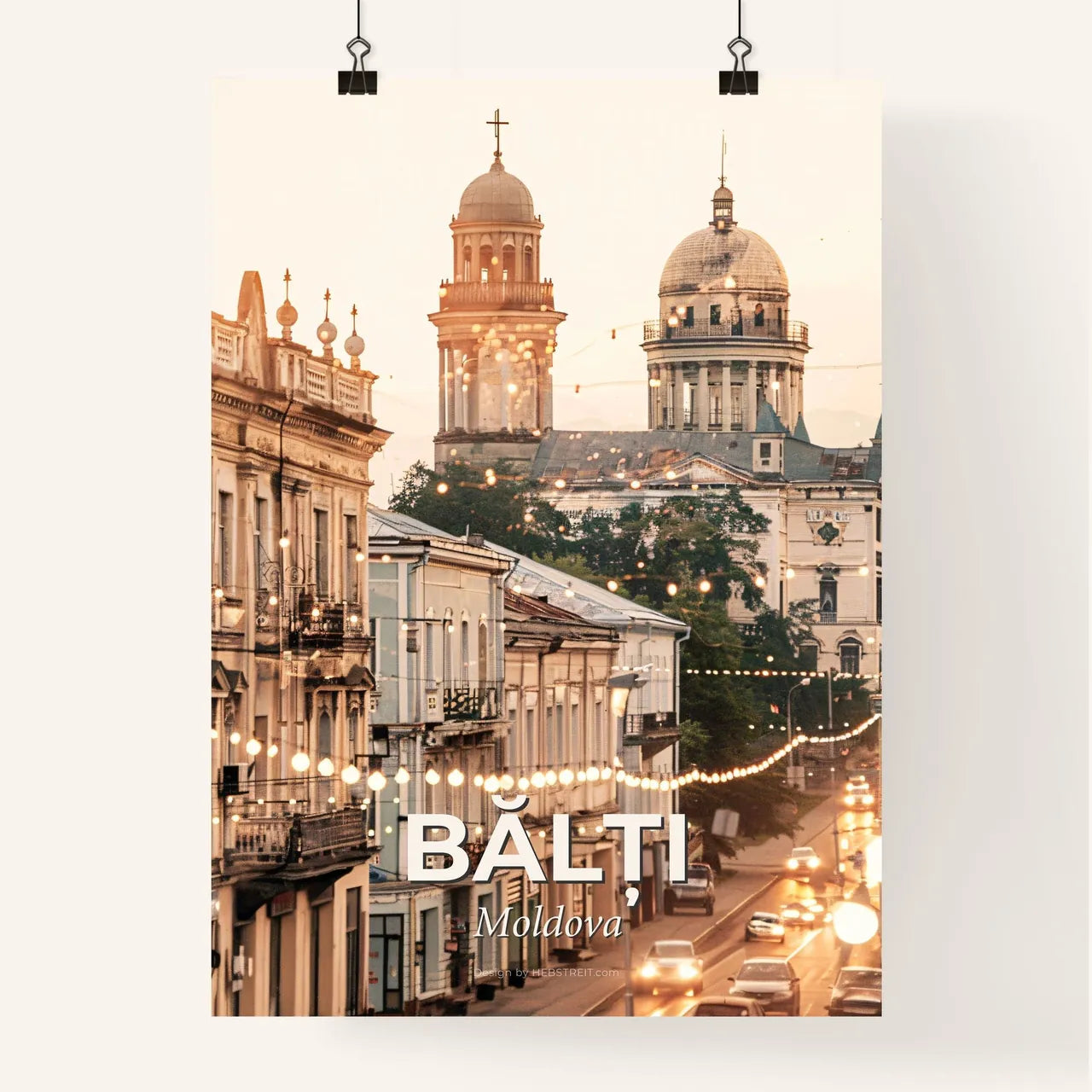 Bălți City Symphony: Moldova's Architectural Tapestry Poster