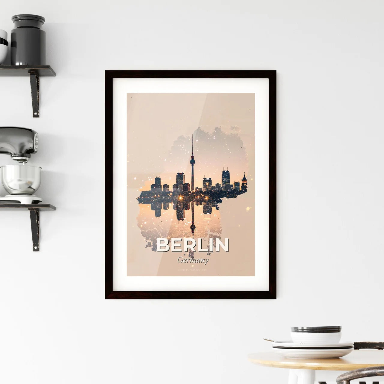 Berlin Doubl Framed Print