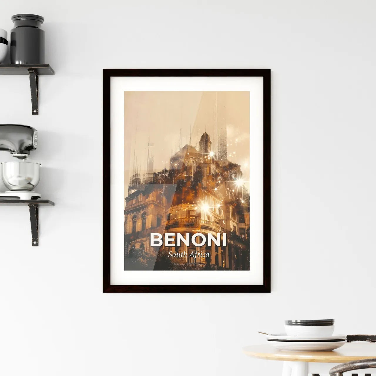 Benoni: City Lights Poster Dream Framed Print