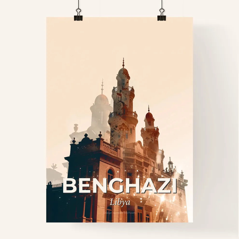 Benghazi City Lights Architectural Wonder Poster Poster