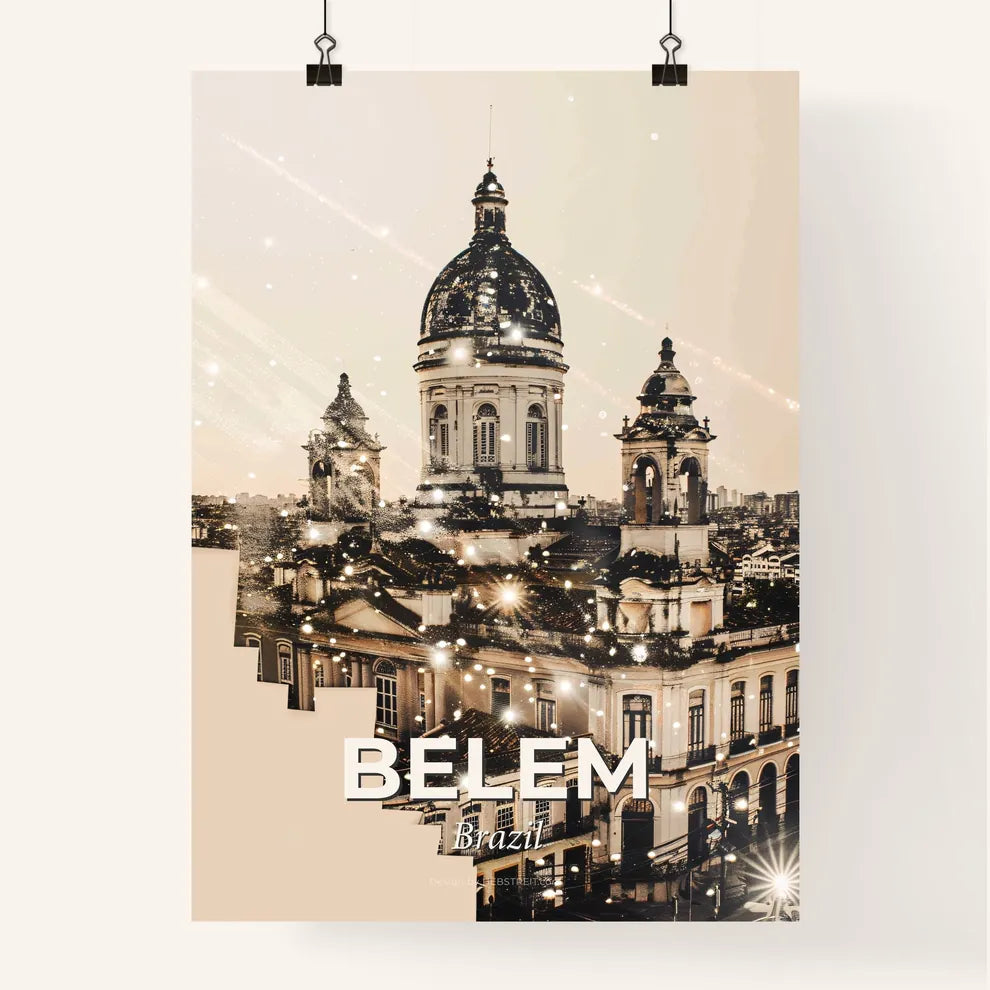 Belem Skyline Composite Art Poster