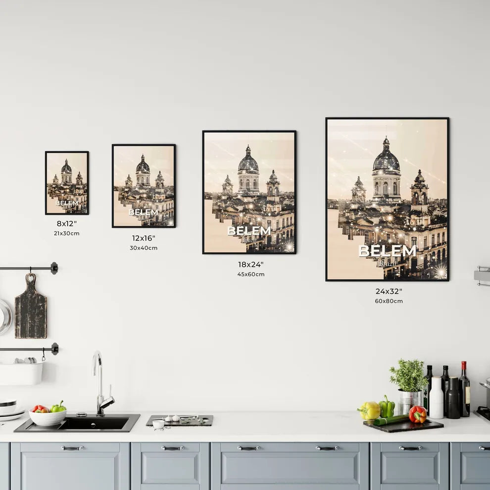 Belem Skyline Composite Art Office Art