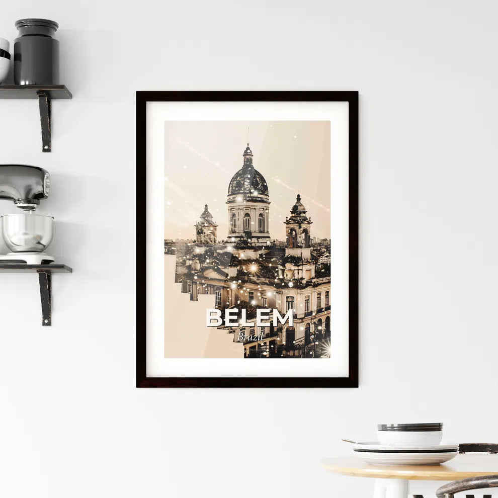 Belem Skyline Composite Art Framed Print