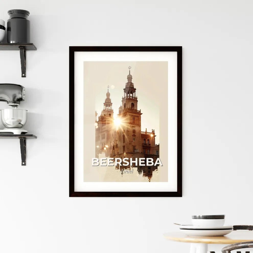 Beersheba: Desert City by Night Framed Print