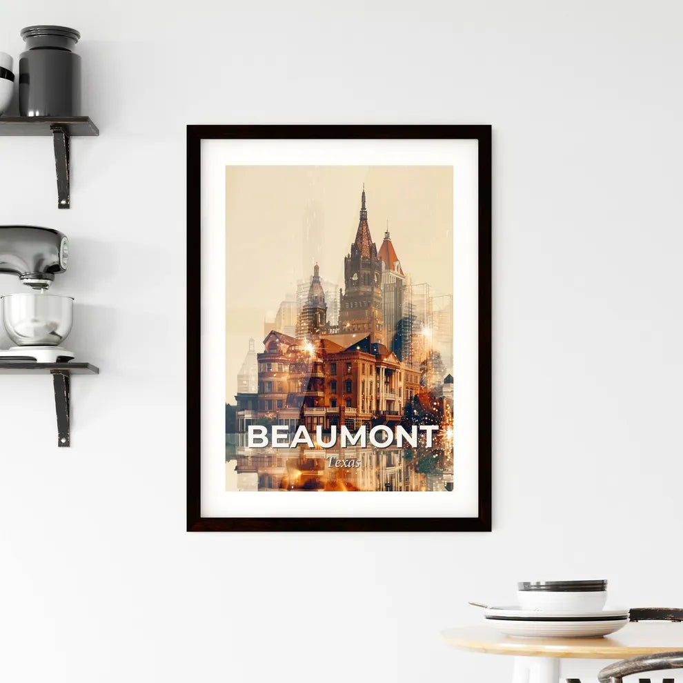Beaumont Skyline Composite Art Framed Print