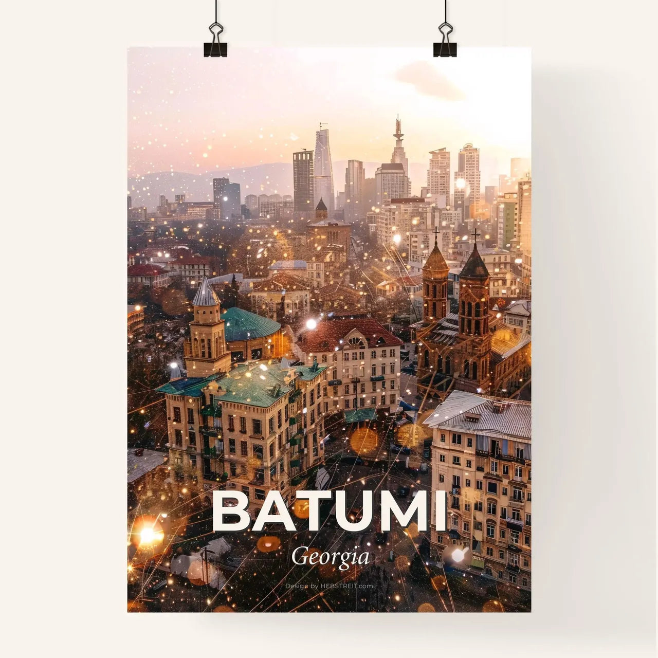 Batumi Skyline Local Architecture Composite Poster Art Poster