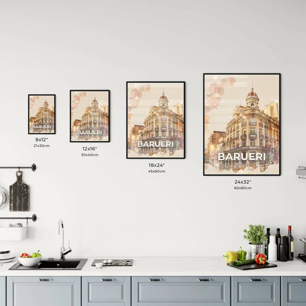 Barueri City Skyline Composite Art Poster Office Art
