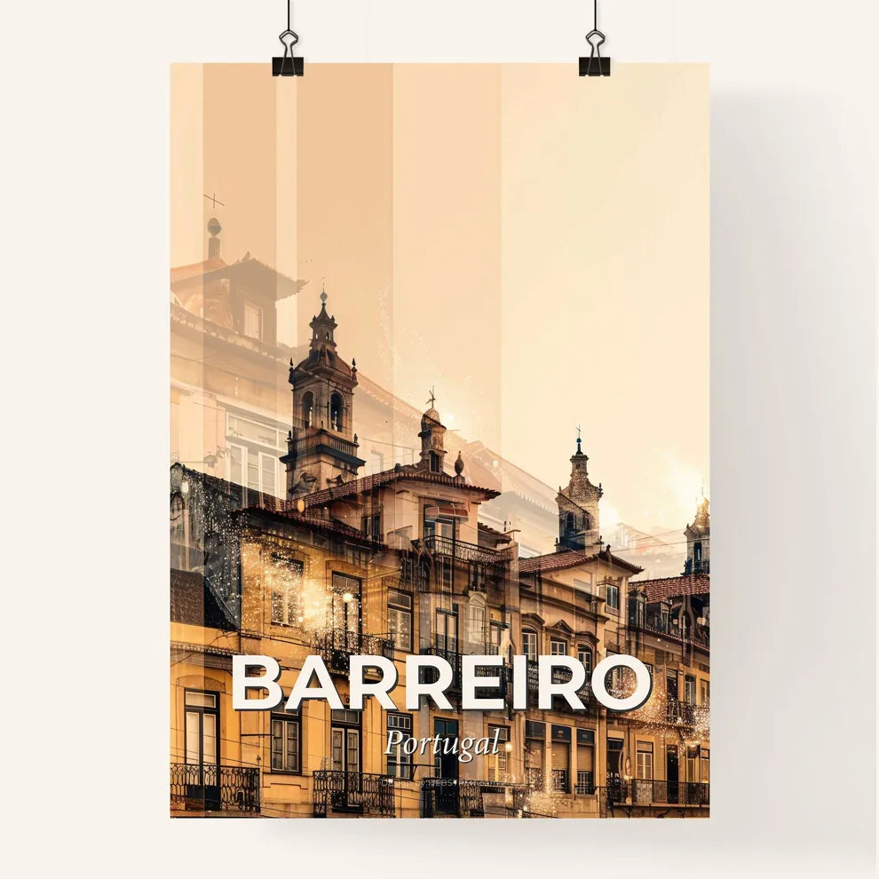 Barreiro Skyline Composite Art Poster Poster