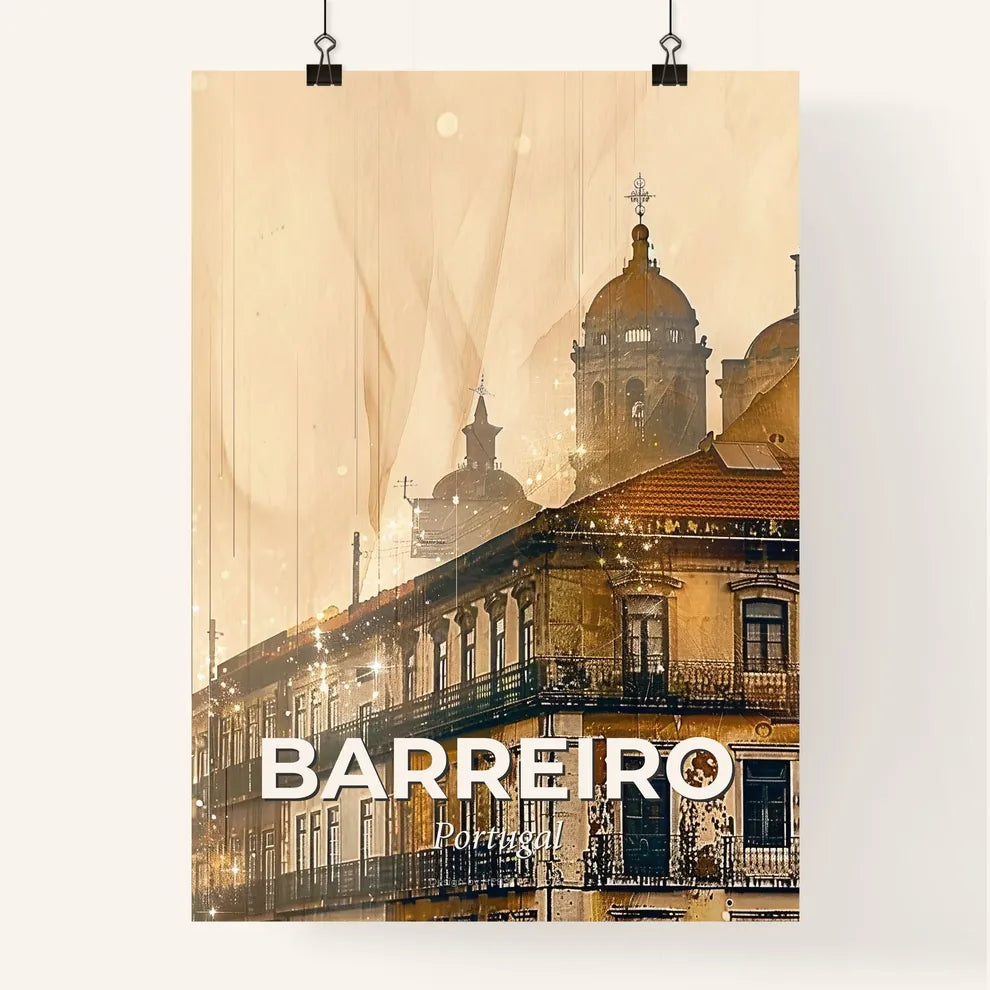 Barreiro: Colorful City Skyline Fantasy Composite Poster