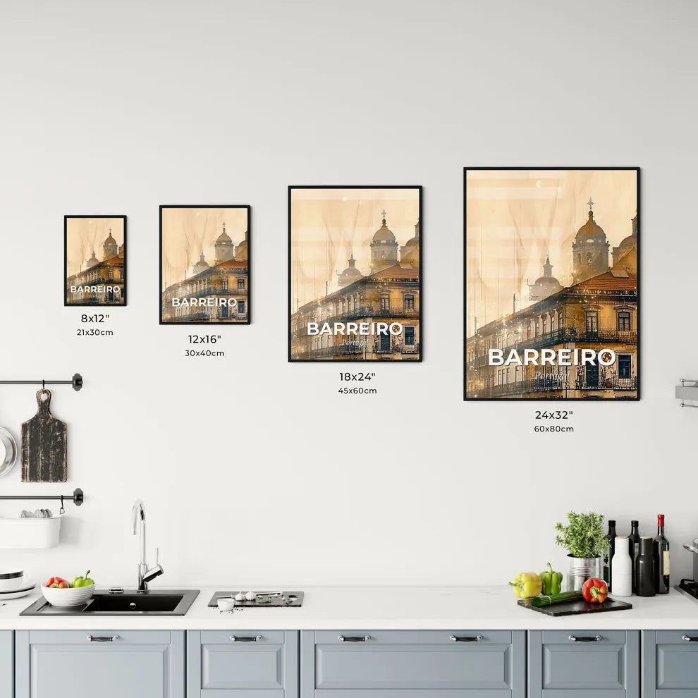Barreiro: Colorful City Skyline Fantasy Composite Office Art