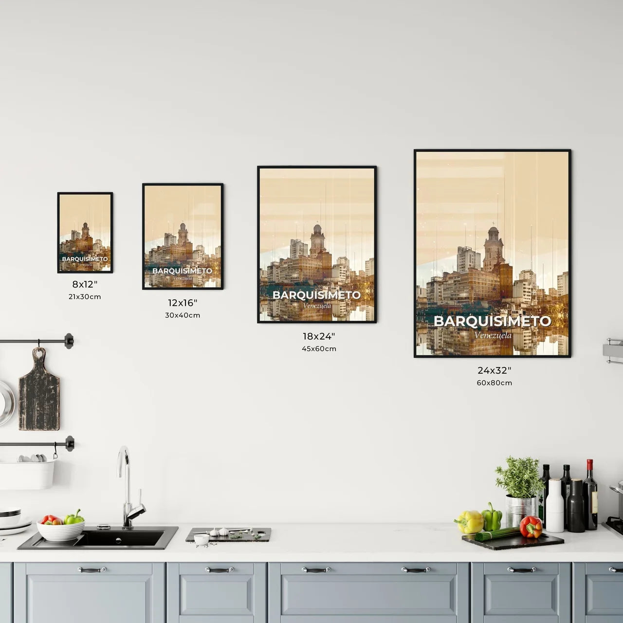 Barquisimeto Skyline Composite Art Poster Design Office Art