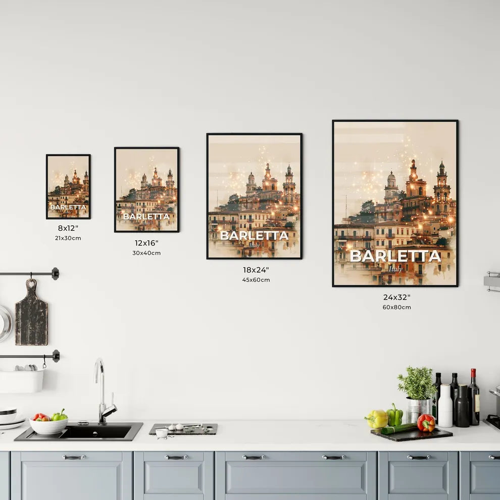 Barletta Skyline Composite Art Poster Office Art
