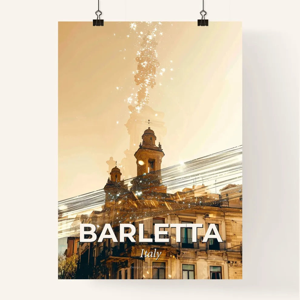 Barletta: Double Exposure Skyline Symphony Poster