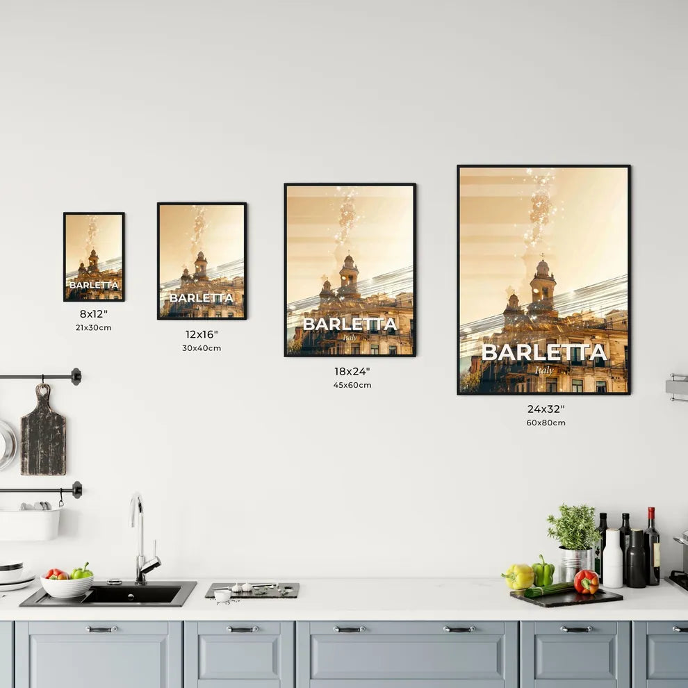 Barletta: Double Exposure Skyline Symphony Office Art