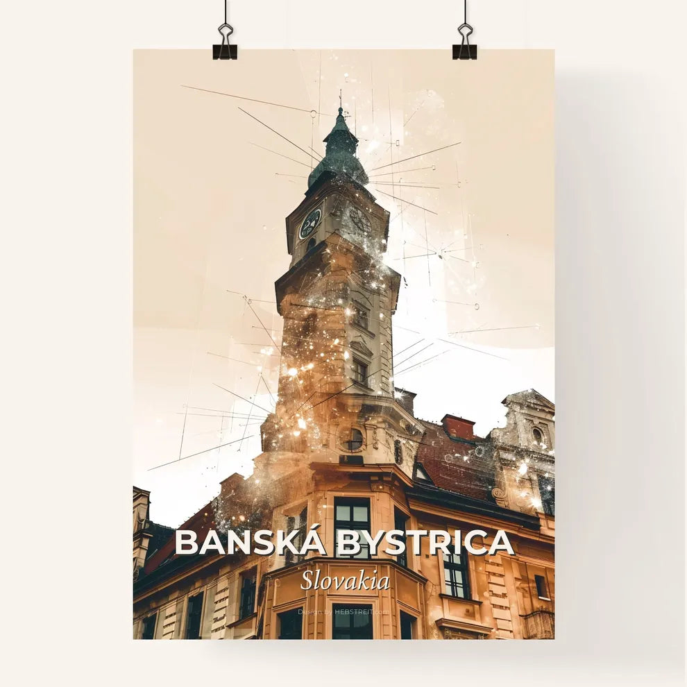 Banska Bystrica: Double Exposure Cityscape Art Print Poster