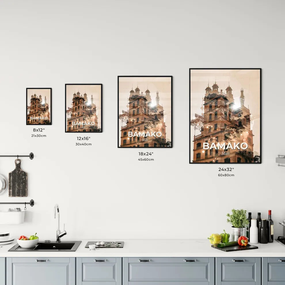 Bamako Mali Skyline Composite Art Poster Office Art