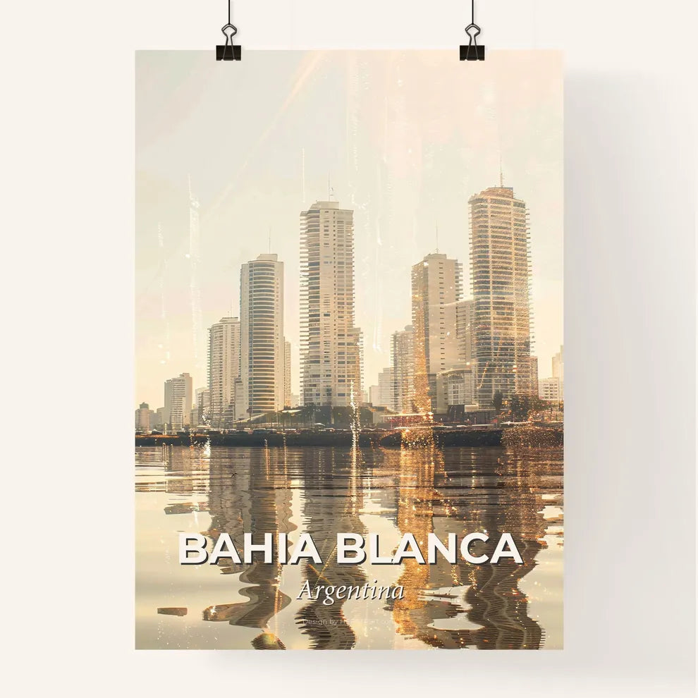 Bahia Blanca Skyline Local Vibes Poster Poster