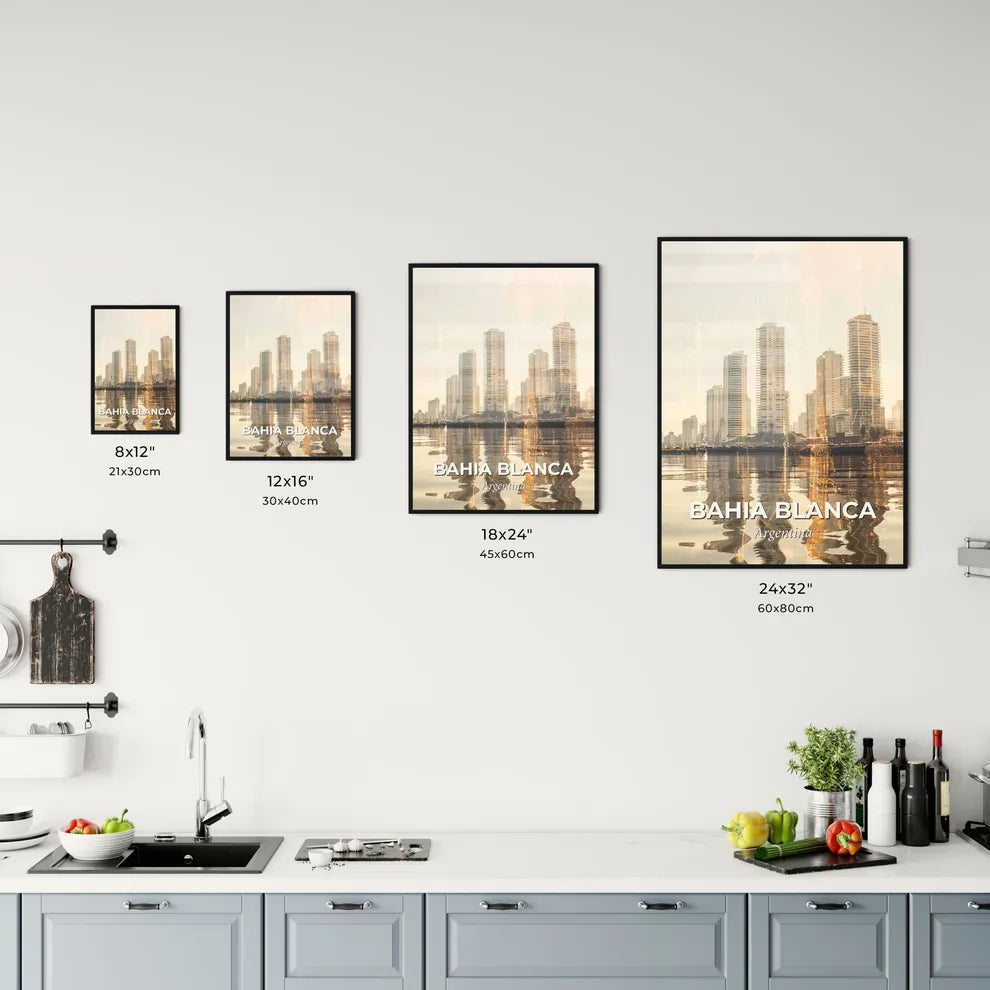 Bahia Blanca Skyline Local Vibes Poster Office Art