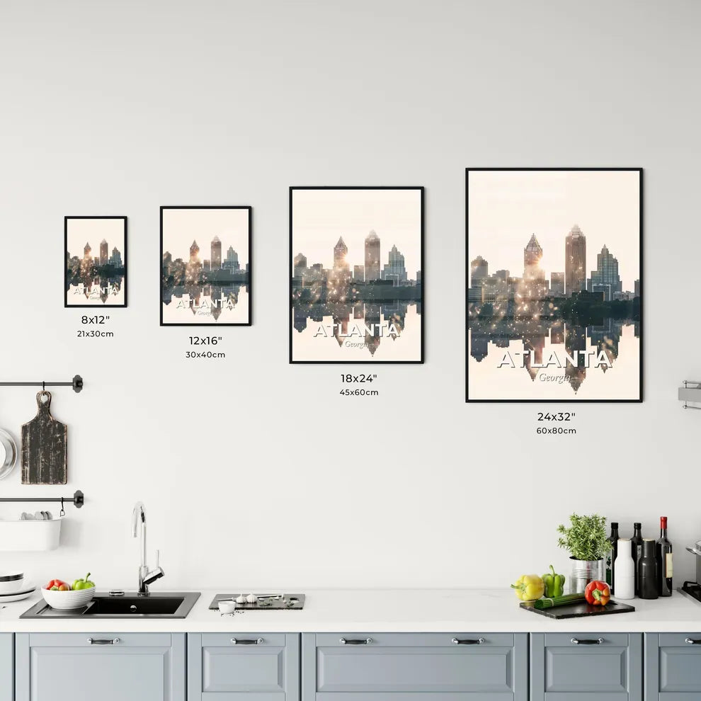 Atlanta City Skyline Art: Subtly Enchanting Office Art