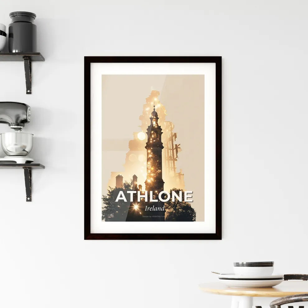 Athlone Skyline Double Exposure Composite Art Framed Print
