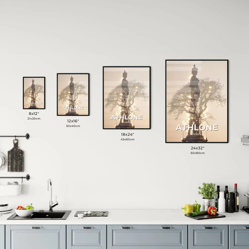 Athlone Double Exposure Skyline Cityscape Artwork Office Art