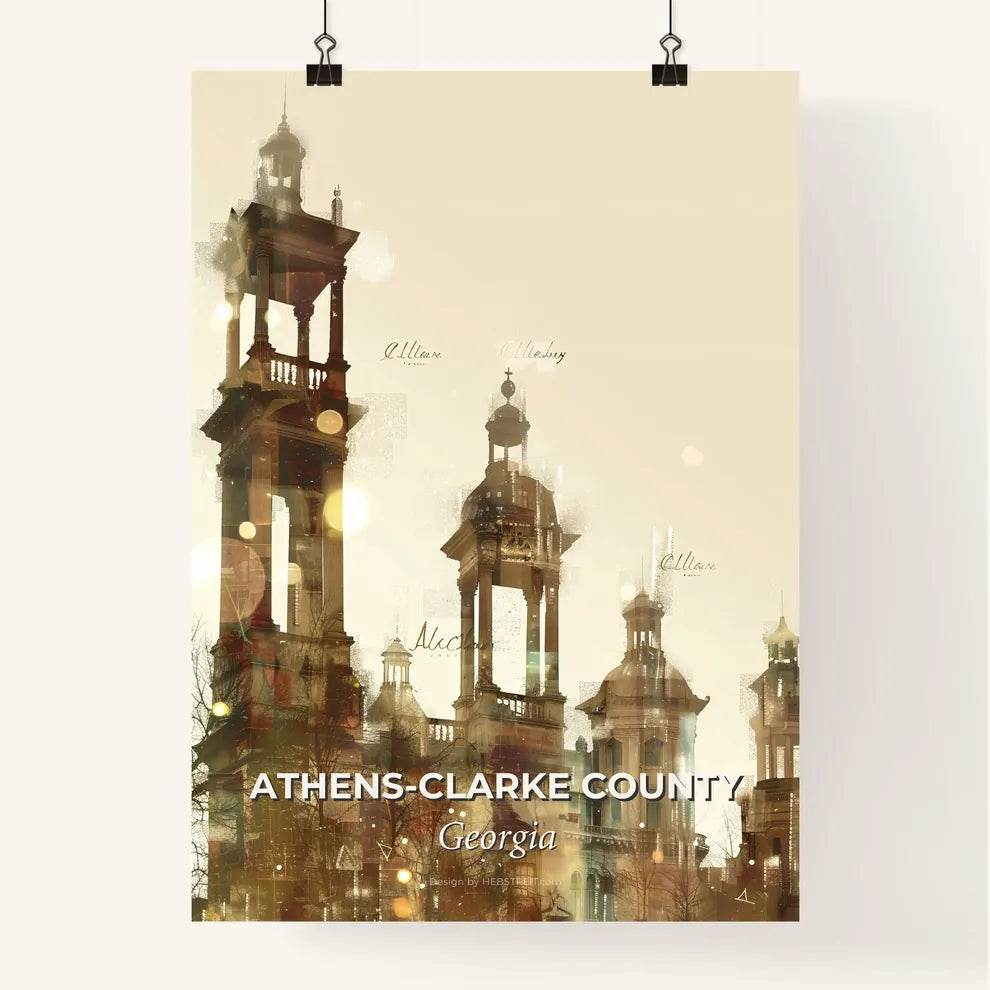 Athens: City and Architecture Art Poster Poster