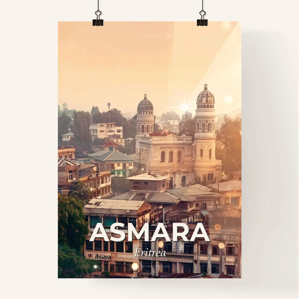 Asmara Eritrea Skyline Architectural Cityscape Poster Art Poster