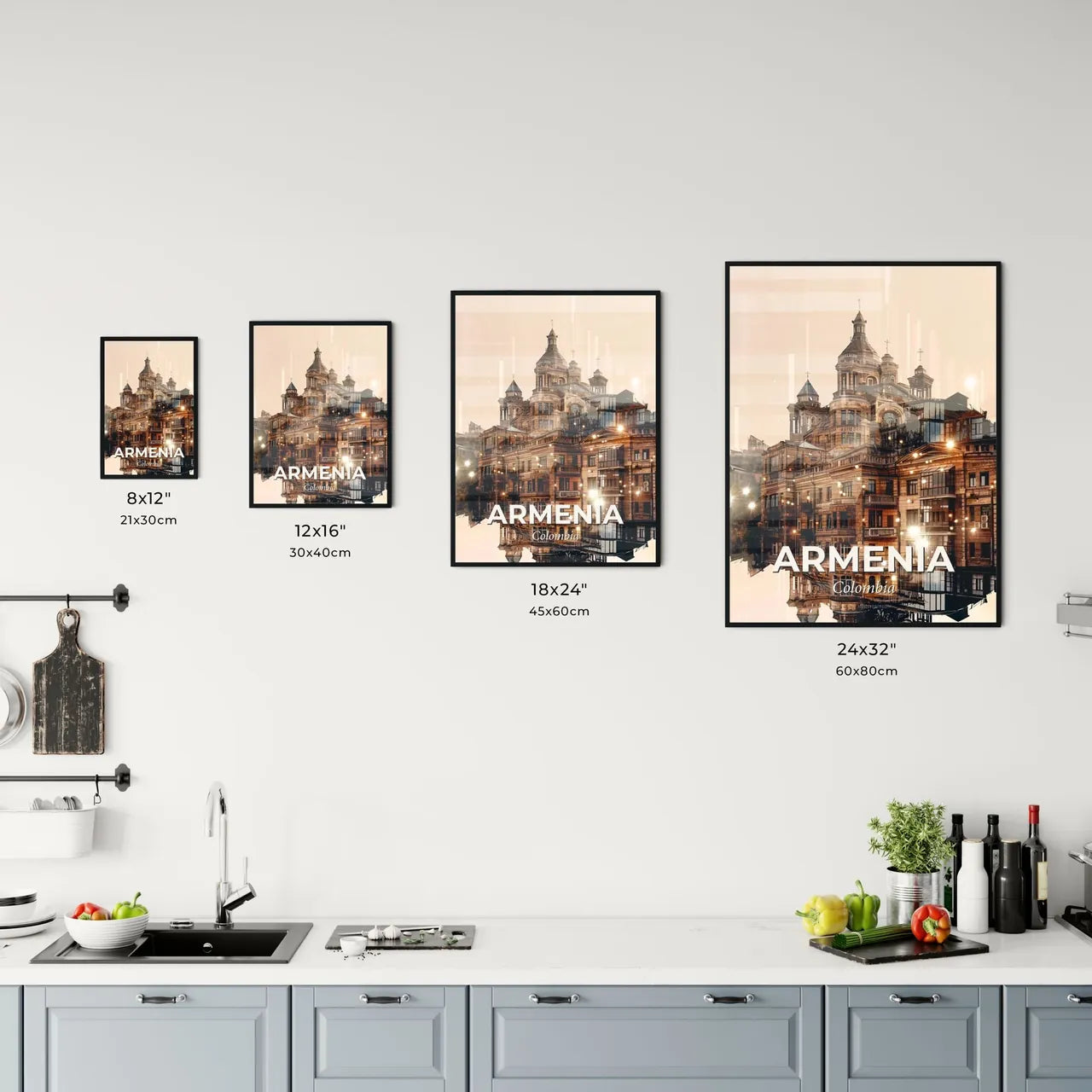 Armenia Skyline Office Art