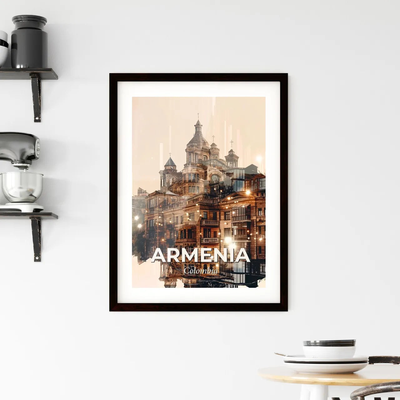 Armenia Skyline Framed Print