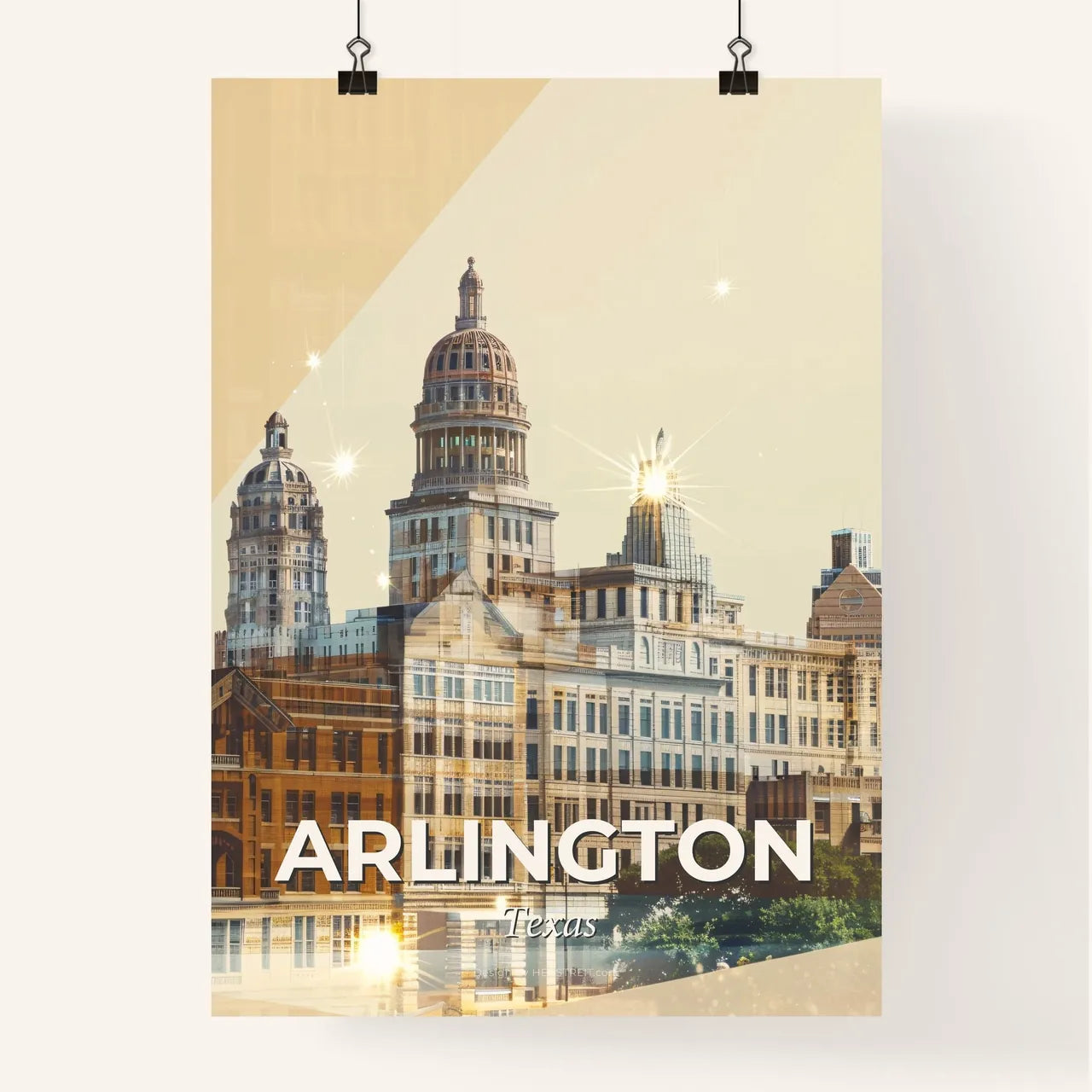 Arlington City Symphony on Beige Poster