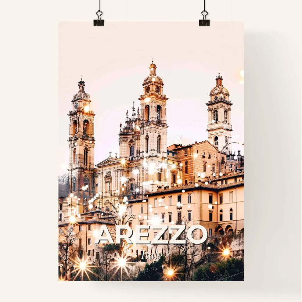Arezzo Cityscape Composite Art Poster Poster