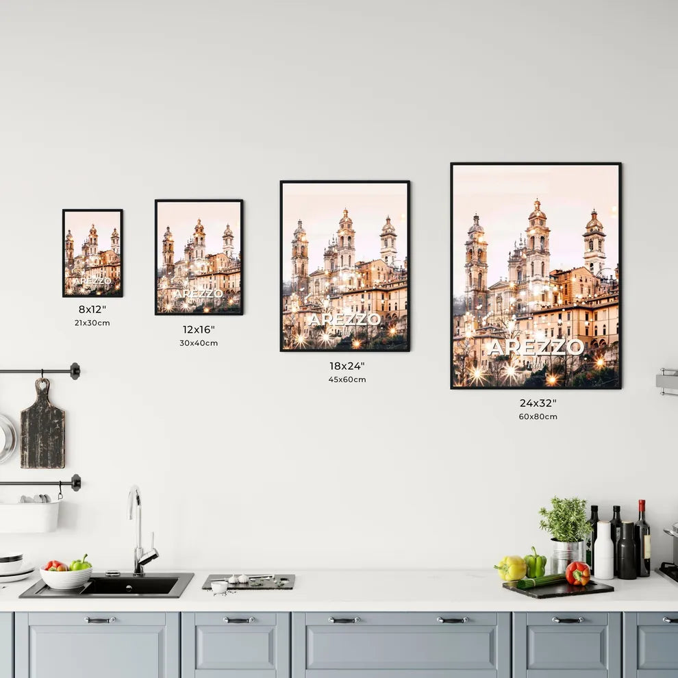 Arezzo Cityscape Composite Art Poster Office Art