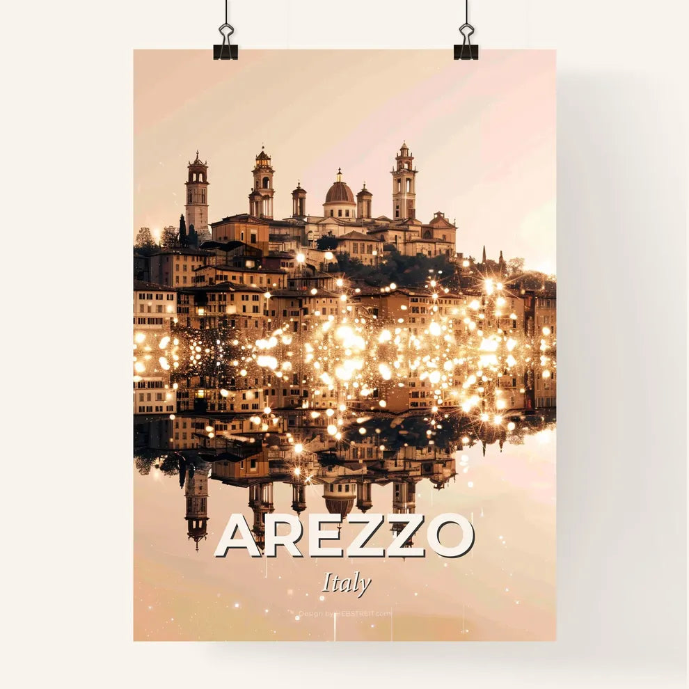Arezzo City Skyline Artistic Composite Poster Poster
