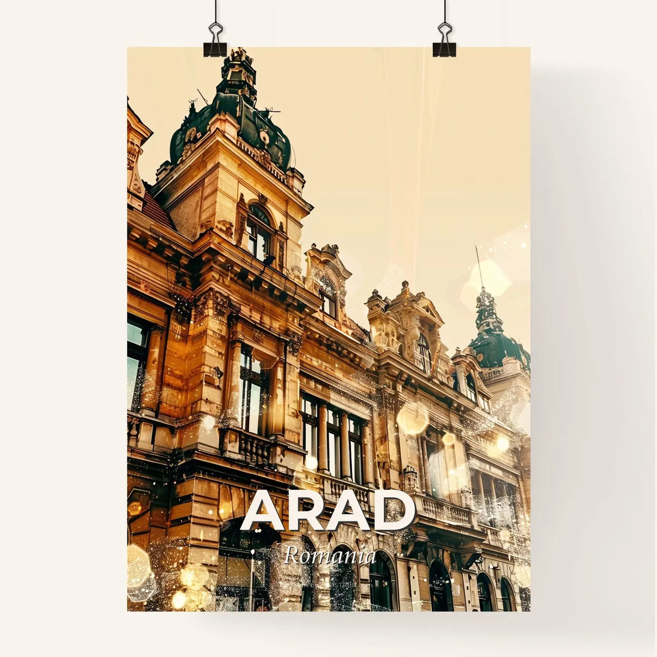 Arad Cityscape Composite Art Poster Poster