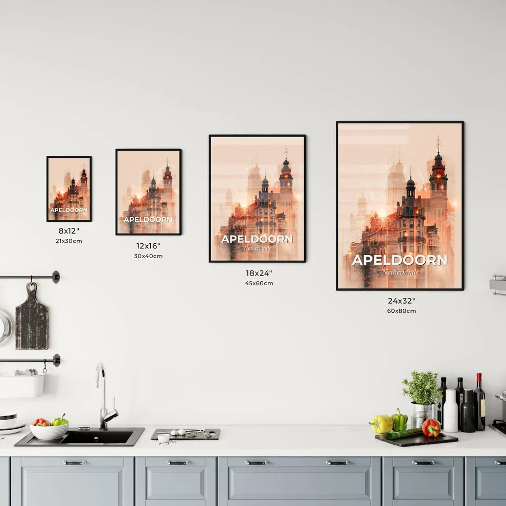 Apeldoorn Skyline Composite Art Vivid Local Colors Office Art