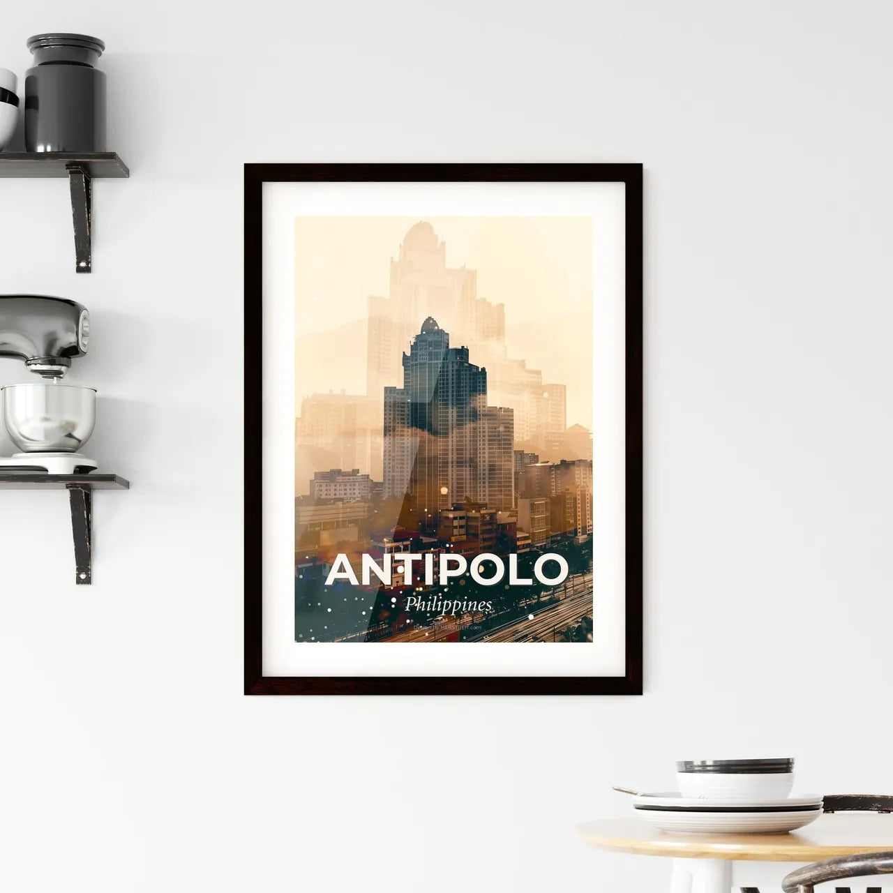 Antipolo: Vibrant Skyline, Local Charm Framed Print