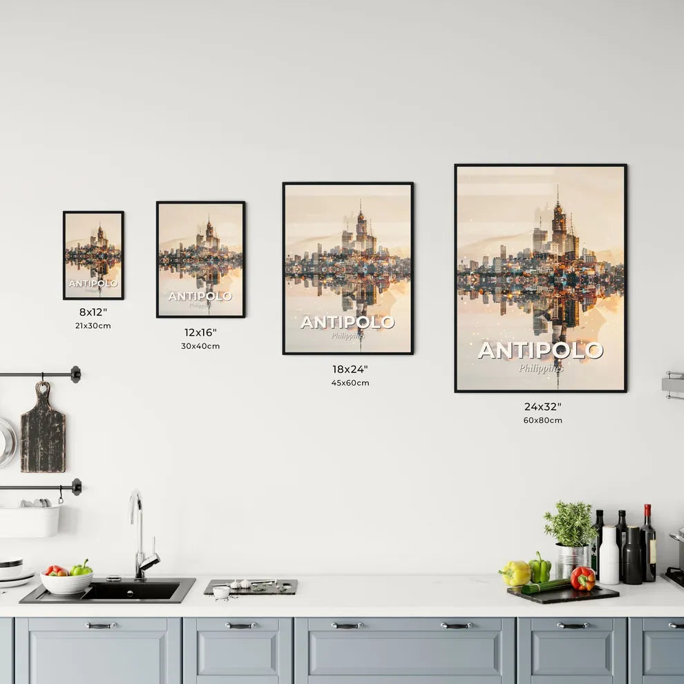 Antipolo's Skyline in Double Exposure Art Office Art