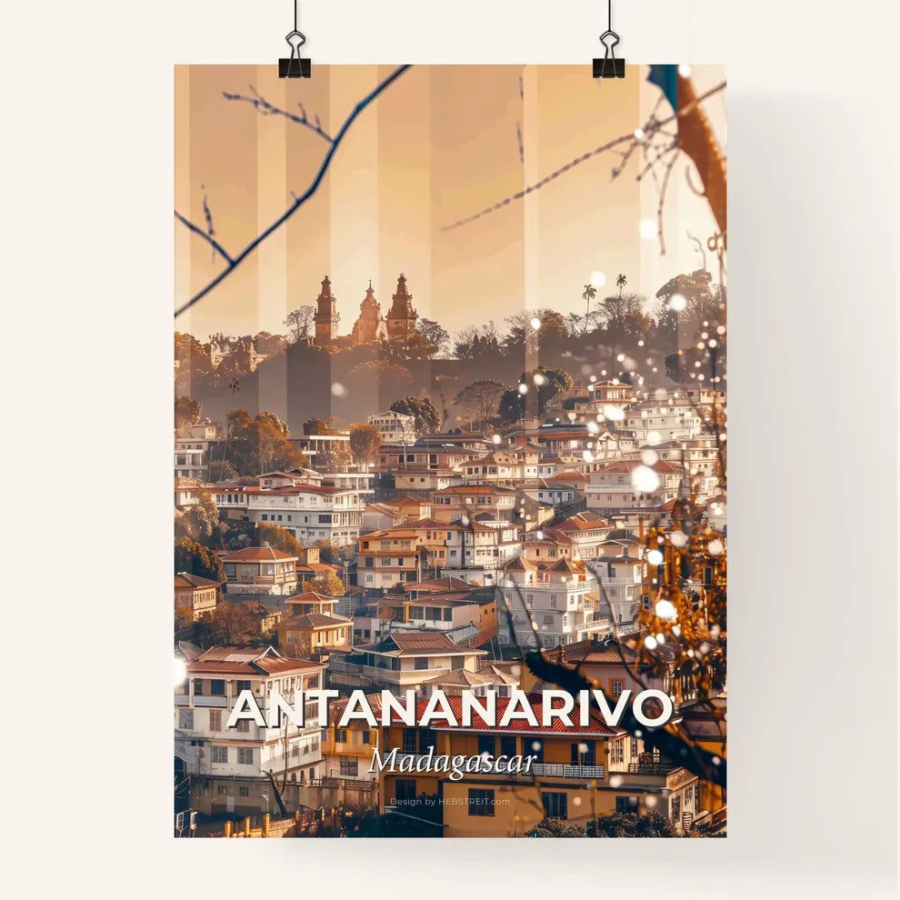 Antananarivo City Skyline Art Poster Poster
