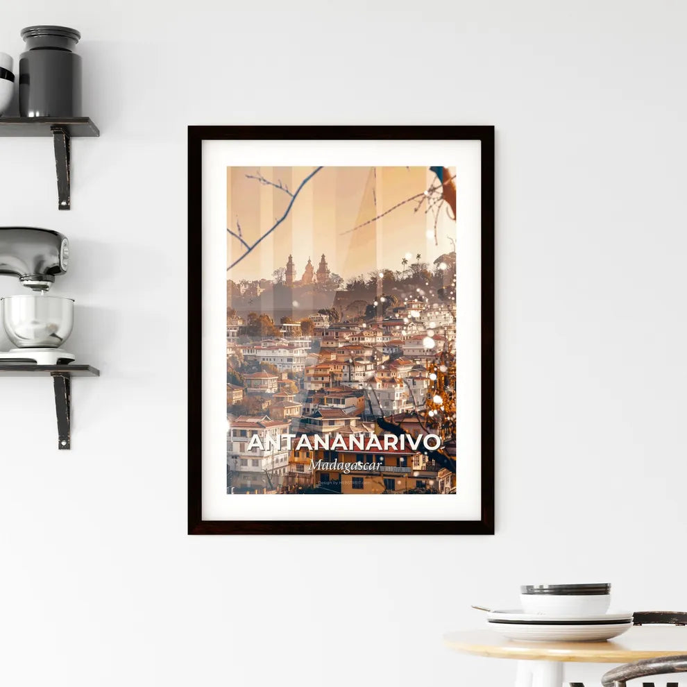 Antananarivo City Skyline Art Poster Framed Print