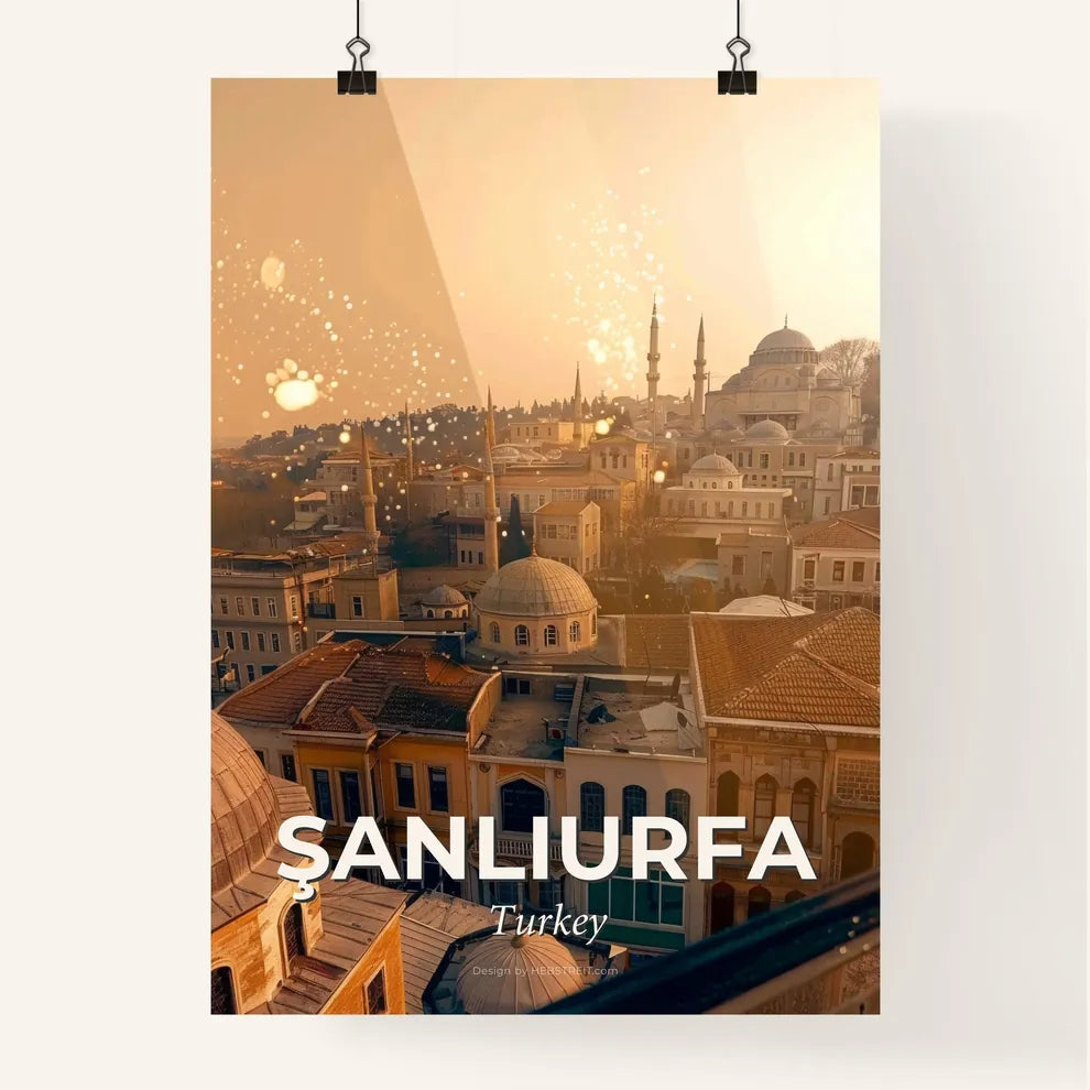ÅžanlÄ±urfa Skyline Art Poster: Beauty and Brilliance Poster