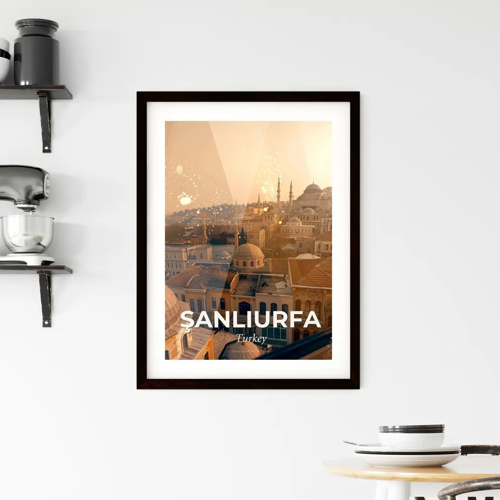 ÅžanlÄ±urfa Skyline Art Poster: Beauty and Brilliance Framed Print