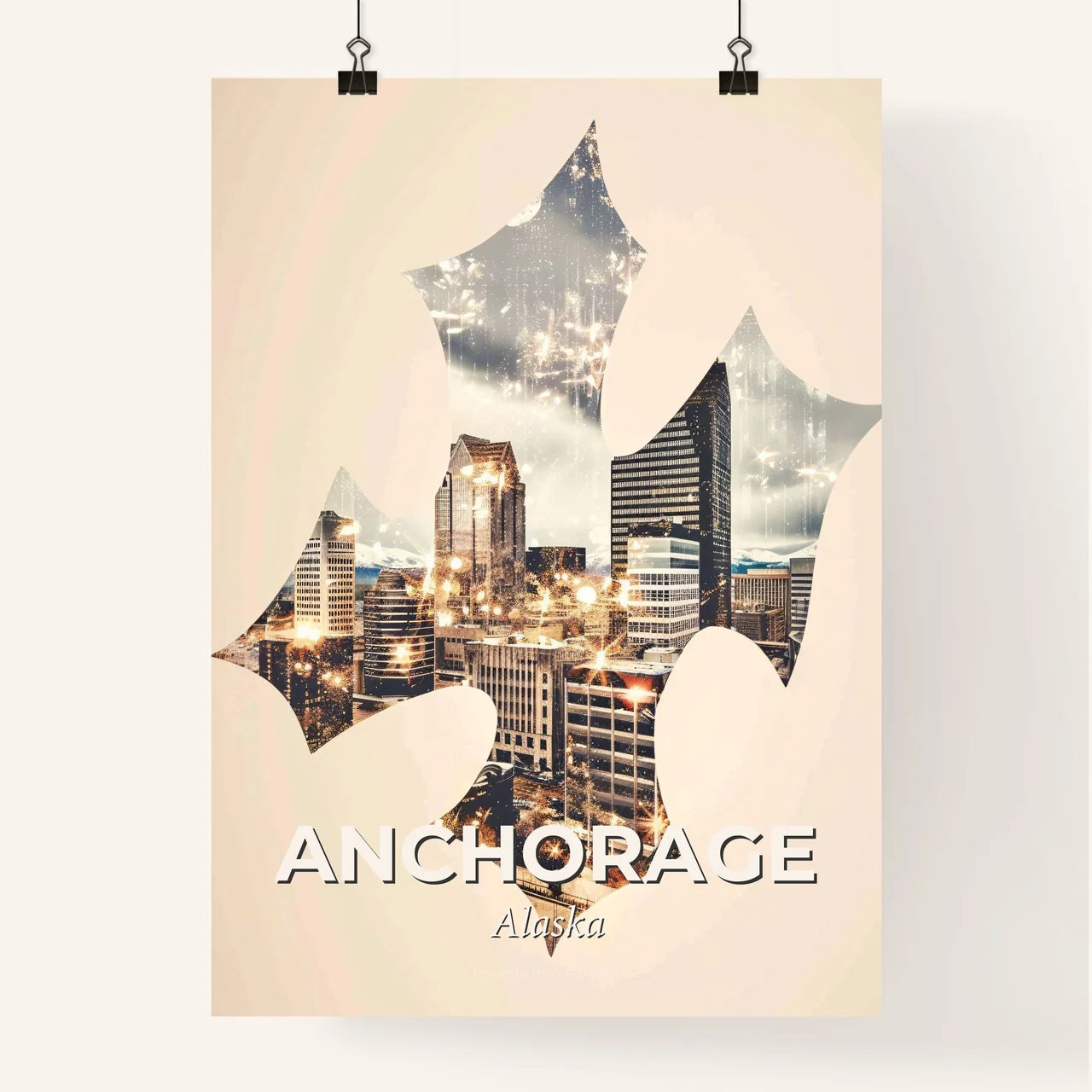 Mesmerizing Anchorage Cityscape Art Poster