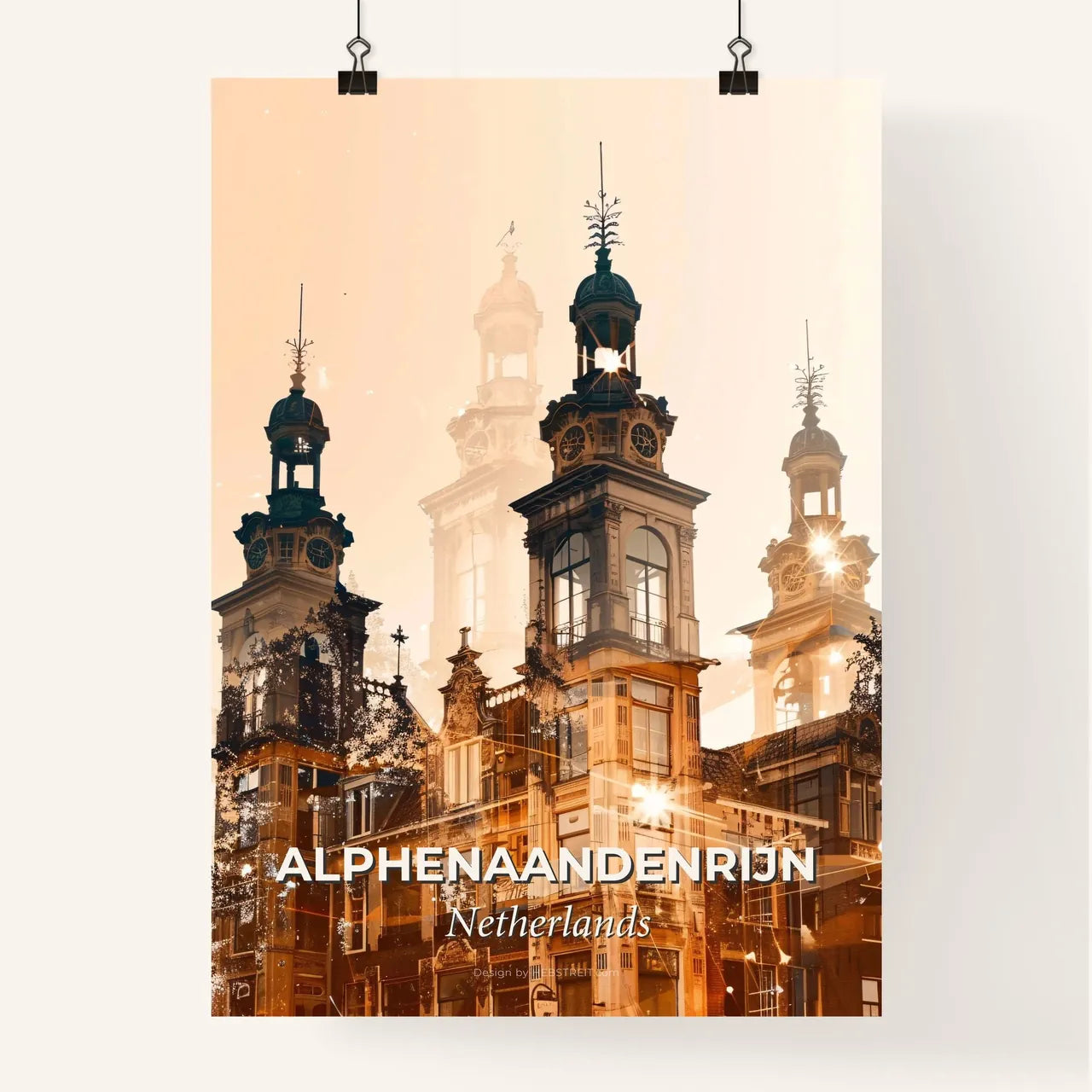 Alphen aan den Rijn Cityscape Art: Illuminate Your Walls Poster
