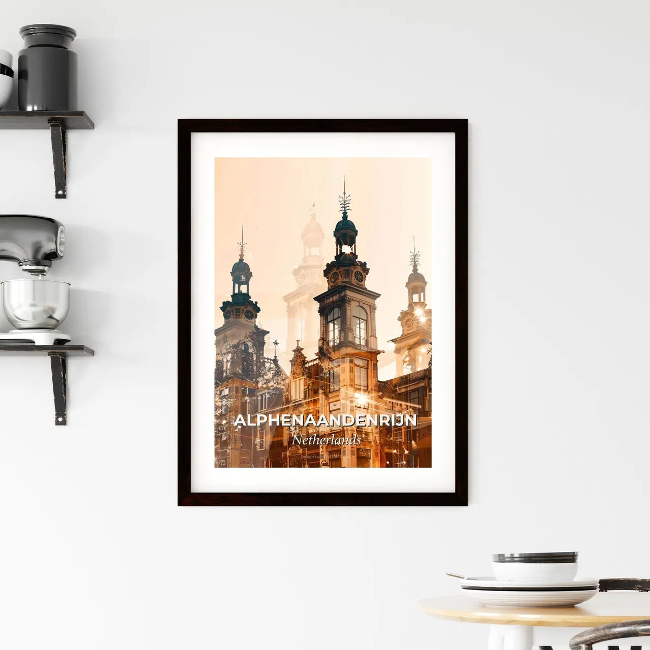 Alphen aan den Rijn Cityscape Art: Illuminate Your Walls Framed Print