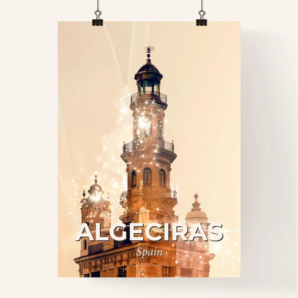 Algeciras Skyline Composite Art Poster Poster