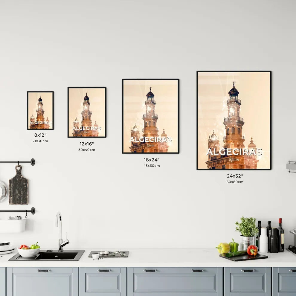 Algeciras Skyline Composite Art Poster Office Art