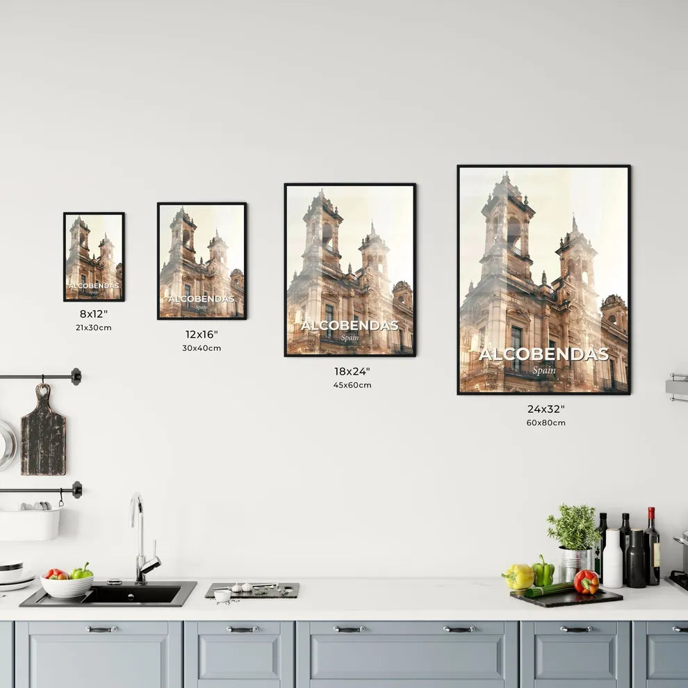 Alcobendas Skyline Composite Art Cityscape Poster Office Art