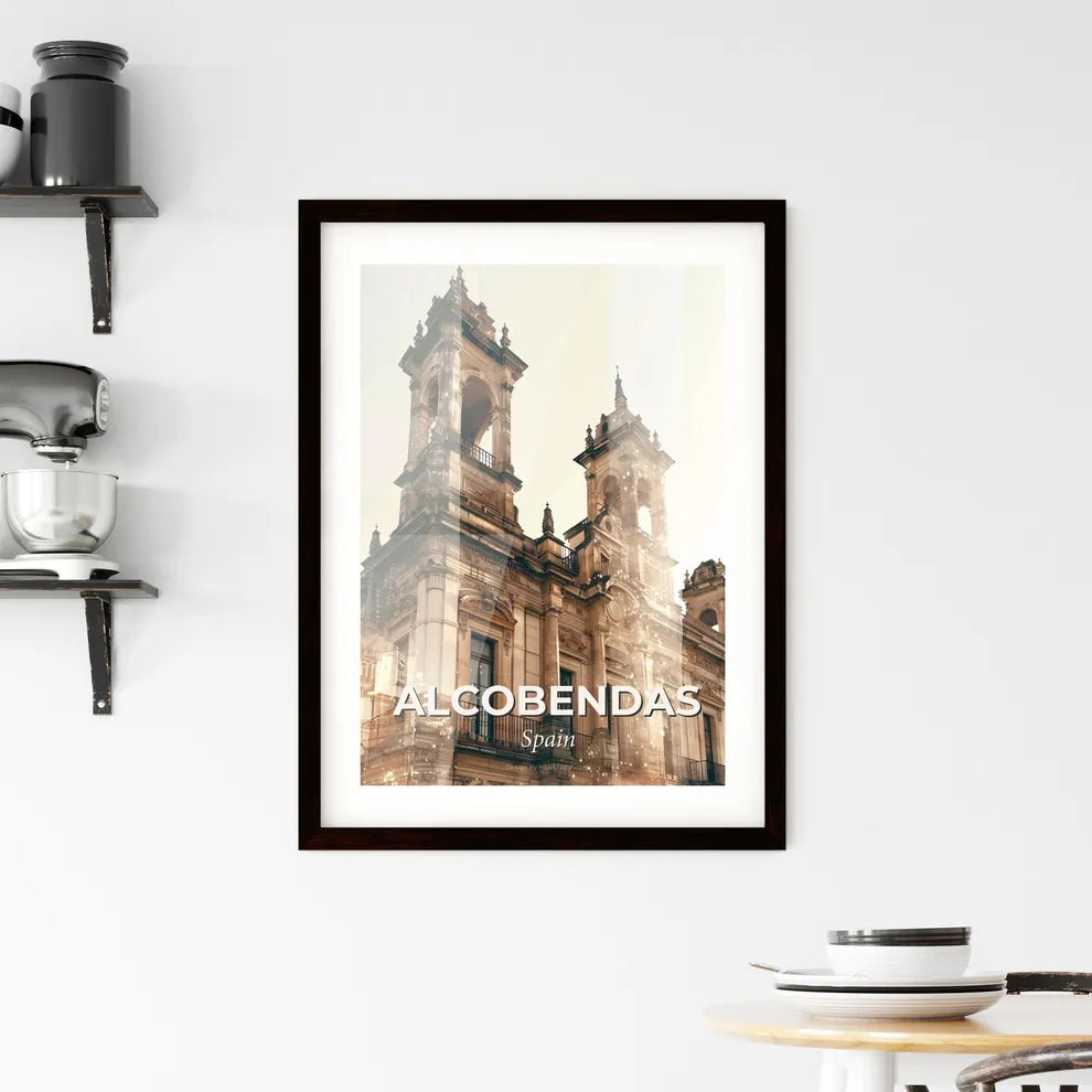 Alcobendas Skyline Composite Art Cityscape Poster Framed Print