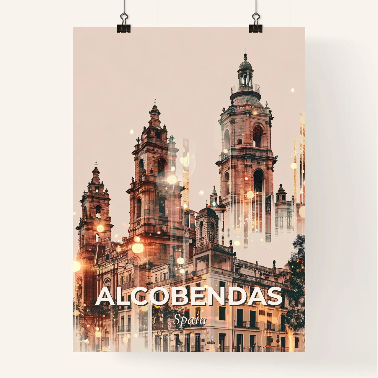 Alcobendas City Skyline Poster Design Poster
